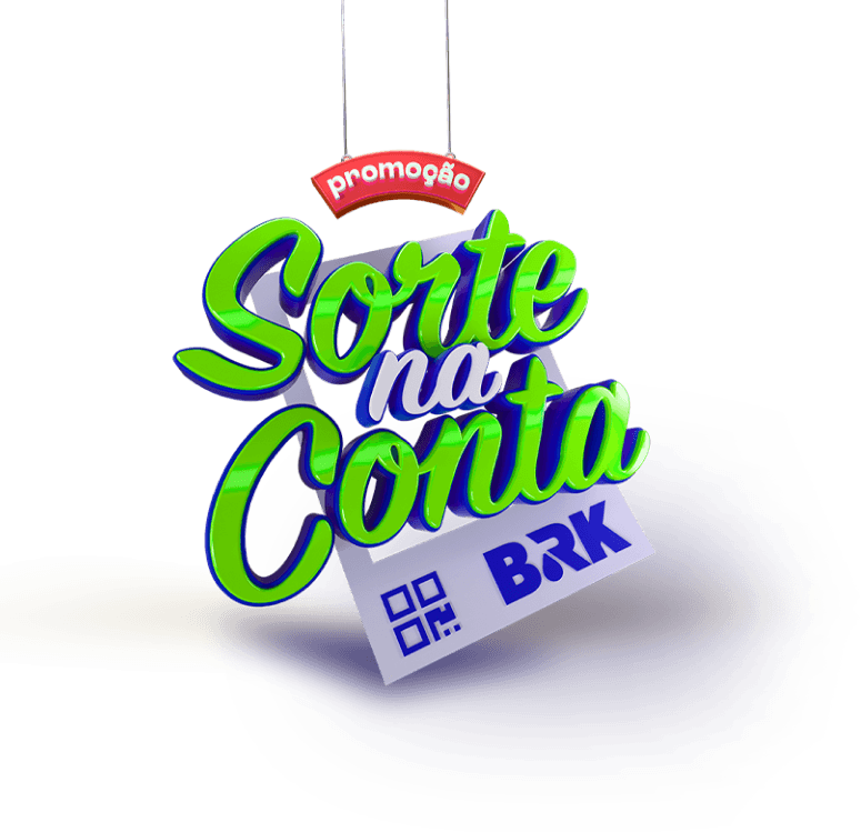 Selo da promoção sorte na conta BRK